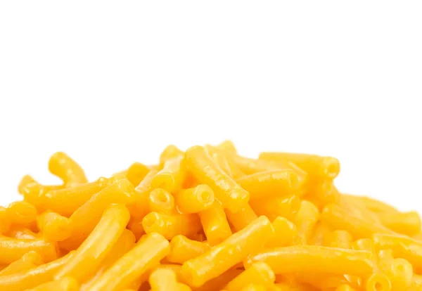 Klasyczny Boxed Mac Cheese Białej Misce — Zdjęcie stockowe