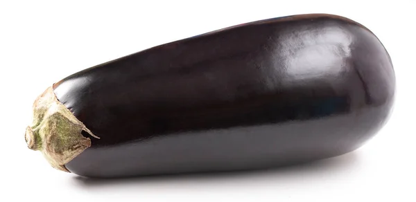 Eine Aubergine Isoliert Auf Weißem Hintergrund — Stockfoto