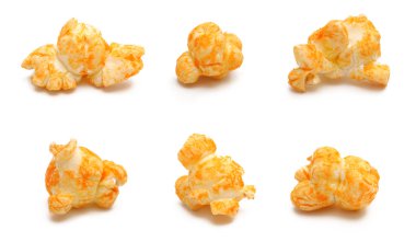 Prices of Popcorn isolated on a white background  clipart