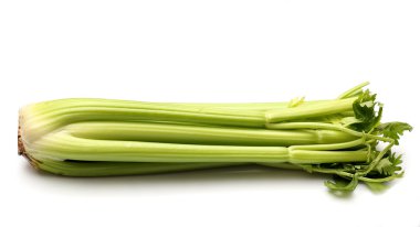 Beyaz bir arka plan üzerinde öğle yemeği et