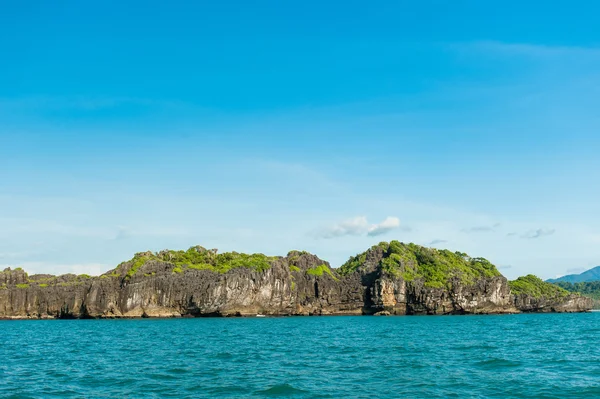 Rocks in the sea,Ocean view in sunny summer day