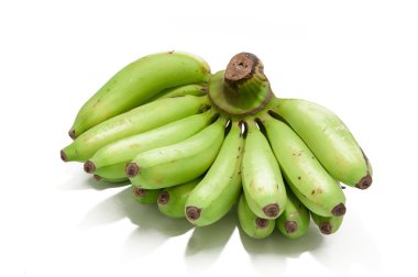 Beyaz arkaplanda izole muzlar