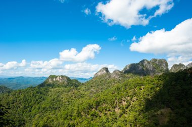 Tayland 'daki dağ manzarası