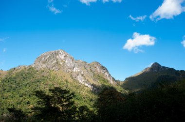 Tayland 'daki dağ manzarası