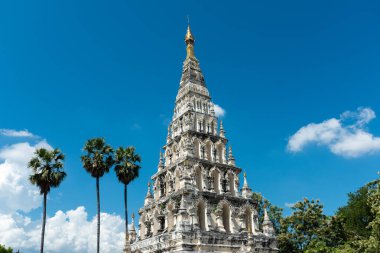 Wat Chedi Liam (Wat Ku Kham) veya eski şehir Wiang Kum Kam, Chiang Mai, Tayland 'daki Kare Pagoda Tapınağı