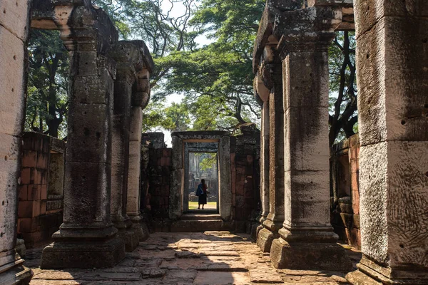 Phimai Historical Park Historical Park Ancient Castle Nakhon Ratchasima Tailandia — Foto de Stock
