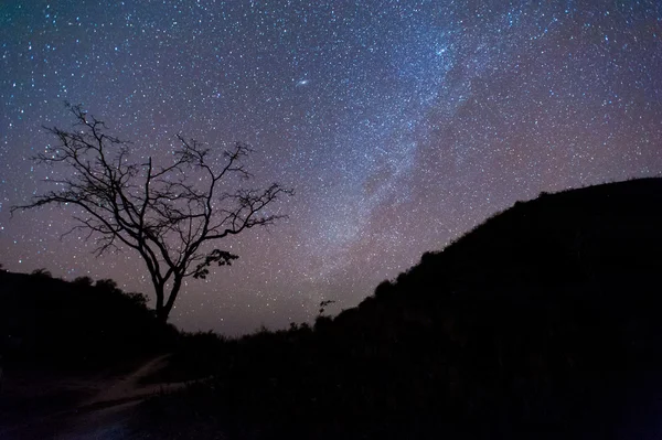 Vía Láctea Galaxia, Cielo Nocturno con Estrellas Increíbles . — Foto de Stock