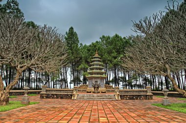 Hue, Vietnam için parfüm Nehri boyunca Thien Mu Pagoda