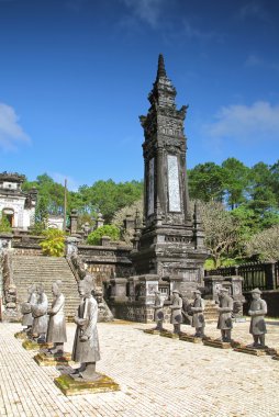 İmparator Khai Dinh Türbesi Hue, Vietnam yakınındaki Nguyen Hanedanı'nın son