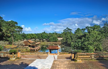 Vietnam eski Tu Duc Kraliyet mezarı ve bahçeleri Tu Duc İmparator Hue, Vietnam yakın. UNESCO Dünya Miras Listesi