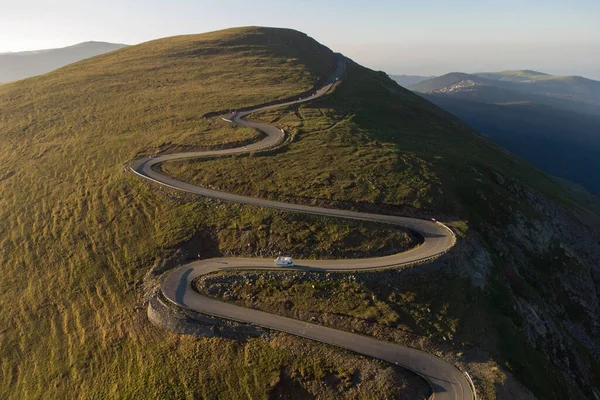 Transalpina Mountain Road Sunrise — Stock Photo, Image