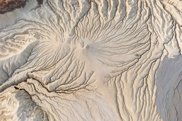 Aerial View Active Mud Volcanoes Muddy Volcanoes Reservation Buzau Romania — Stock Photo, Image