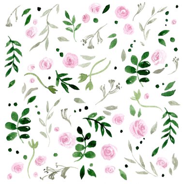 suluboya çiçek arka plan