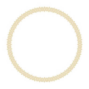 Tasarımınız için yuvarlak çerçeve çiçek. Elle çizilmiş karahindiba ve yaprakları