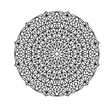 Grafik mandala el çizmek