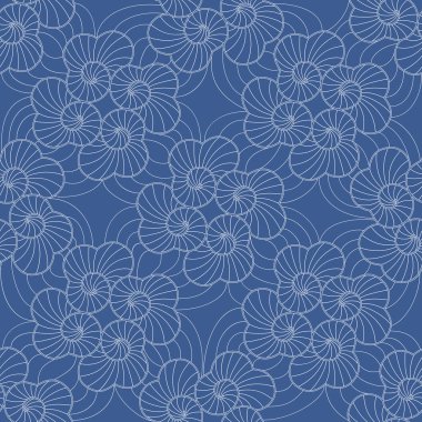 Konu mavi arka plan tarihinde tomarları şeklinde desen