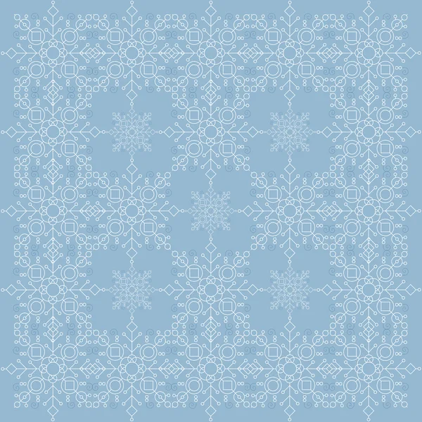 Background of abstract snowflakes — Stock Vector