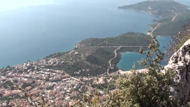 Panorama över Kas Turkiet — Stockvideo