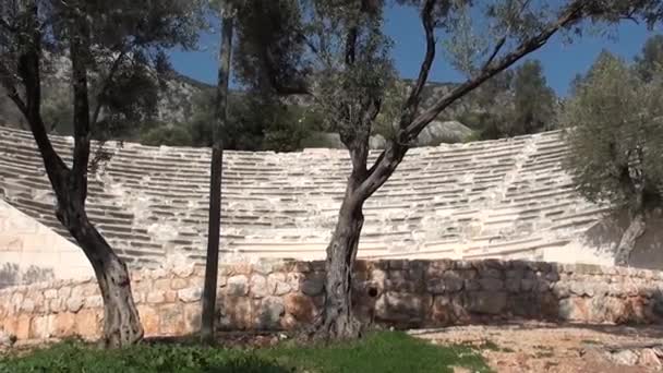 Kas amfitheater close-up — Stockvideo