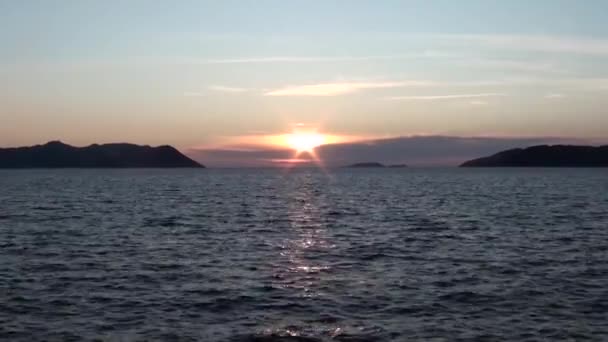 Lycian puesta de sol y el mar — Vídeos de Stock