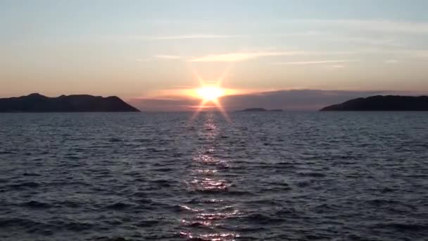 Лікійських захід сонця і моря — стокове відео