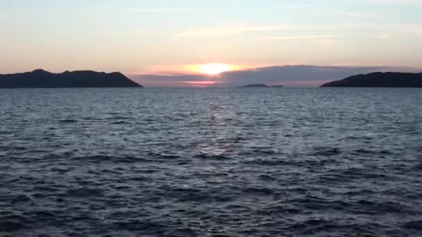 Tramonto Licio e il mare 4 — Video Stock