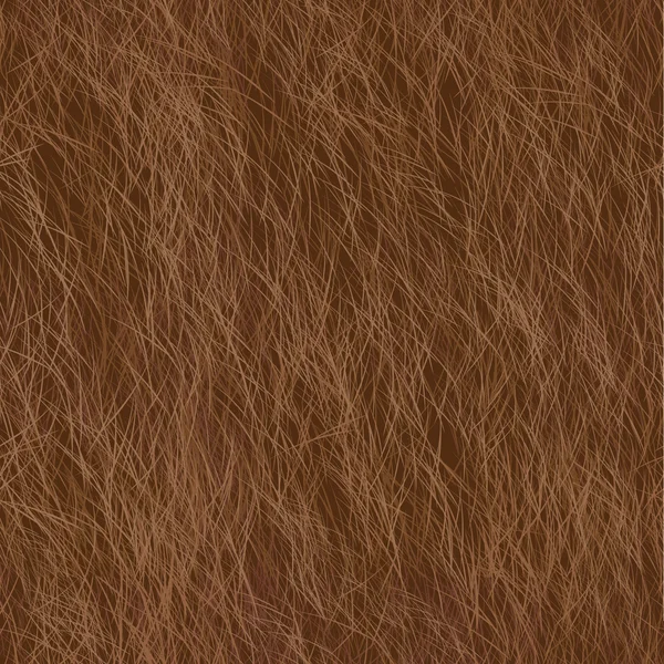 Modèle sans couture vectoriel fourrure. Fond brun . — Image vectorielle