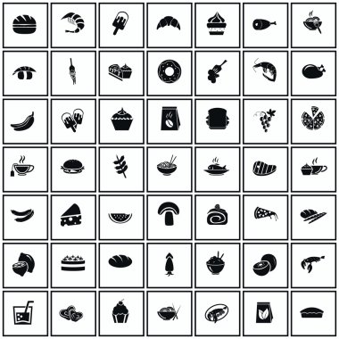 Kırk dokuz gıda simge kümesi