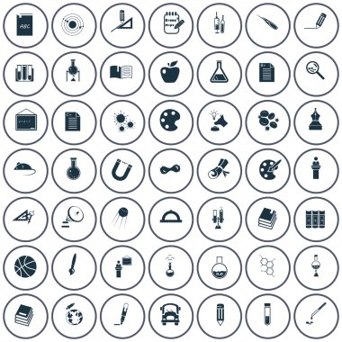 Kırk dokuz bilim ve eğitim simgeler kümesi