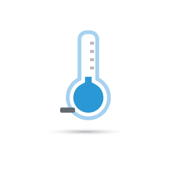 Ilustração da temperatura está abaixo do ícone zero — Vetor de Stock