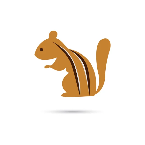 Color illustration of chipmunk icon — Stock Vector