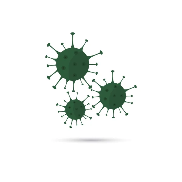 Цветная иллюстрация значка вируса — стоковый вектор