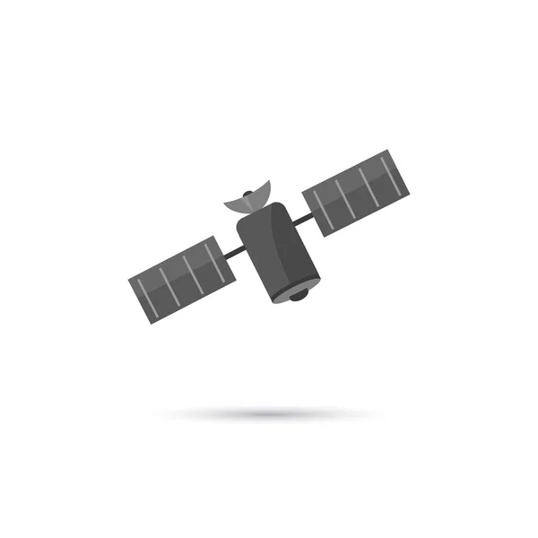 우주 위성 아이콘의 컬러 일러스트 — 스톡 벡터