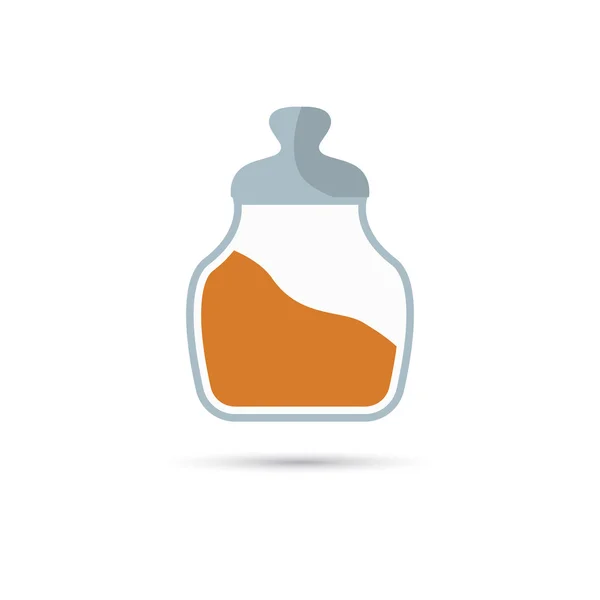 Färg illustration av behållare för bulk produkter ikonen — Stock vektor