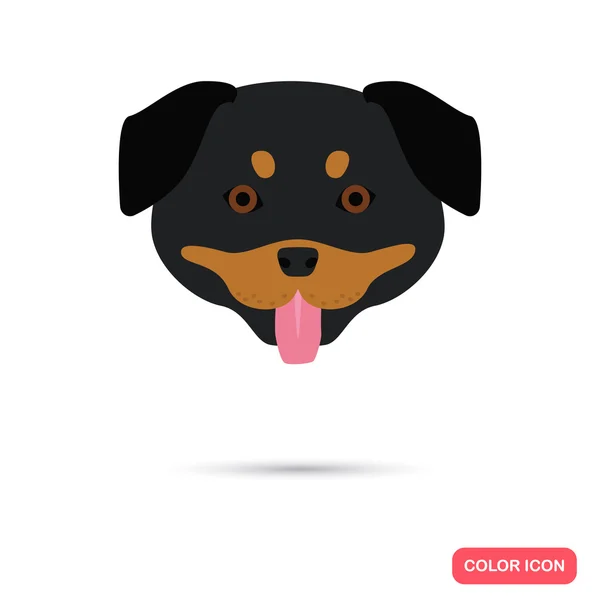 Farbiges Symbol für Hundeschnauze — Stockvektor