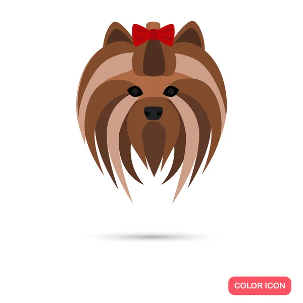 Ícone de cor do focinho cão — Vetor de Stock