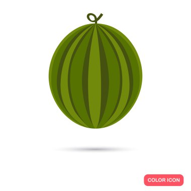 Karpuz renk düz simgesi