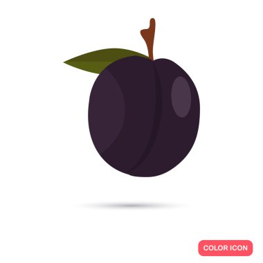 Erik renk düz simgesi