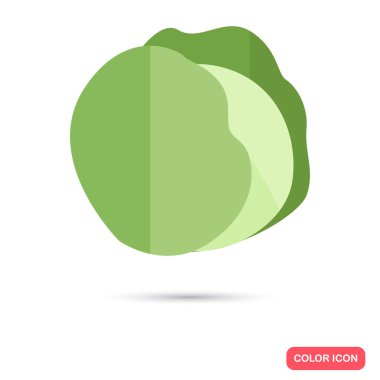 Lahana renk düz simgesi