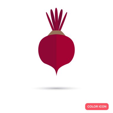 Pancar renk düz simgesi