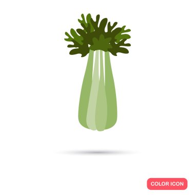 Kereviz renk düz simgesi