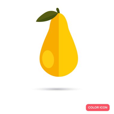 Armut renk düz simgesi