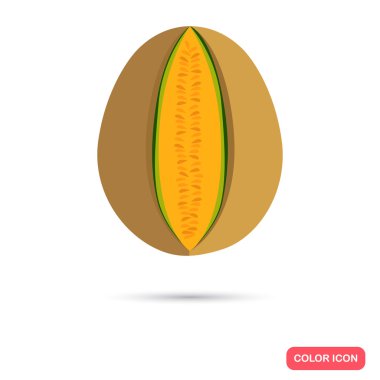 Kavun renk düz simgesi