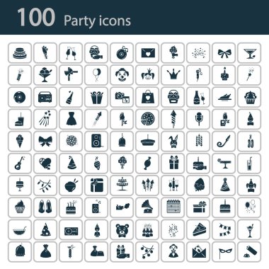 Yüz parti simgelerin ayarlamak