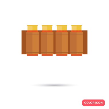 Avcılık müşterilerin renk düz simgesi