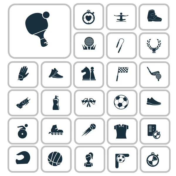Set of twenty seven sport icons — Stock Vector