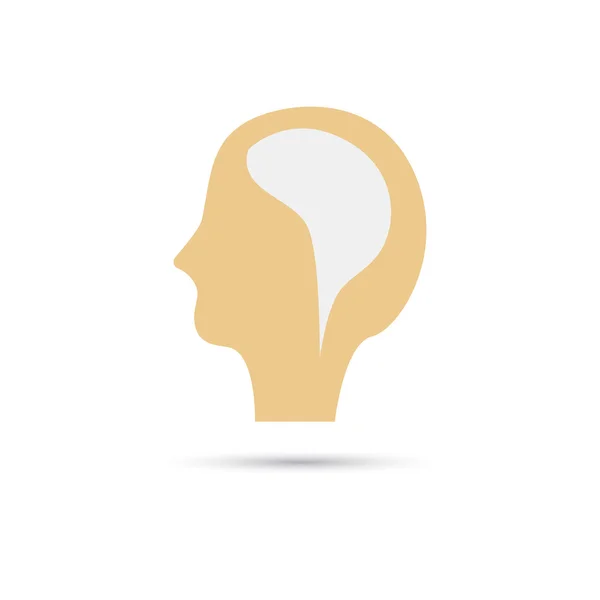 Ludzkiej głowy kolor ikony — Wektor stockowy