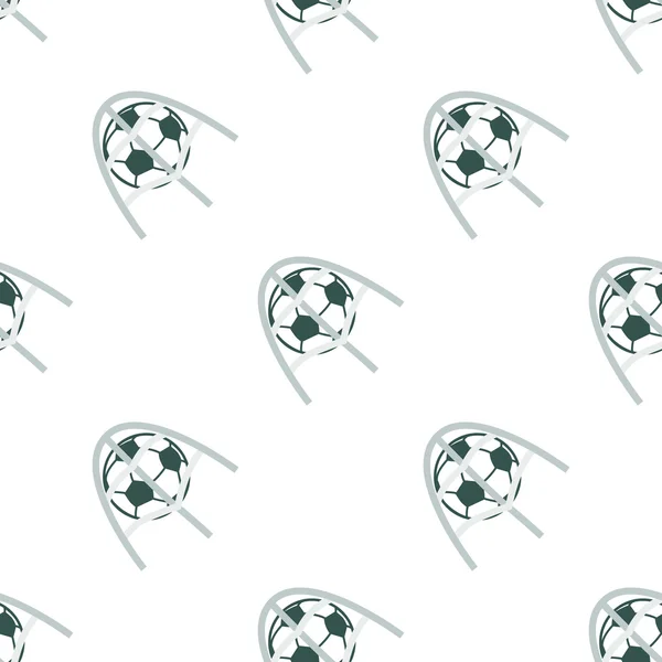 Illustration en couleur du but football — Image vectorielle