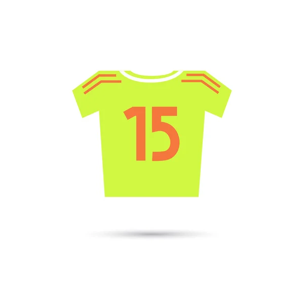 Couleur icône de chemise de football — Image vectorielle