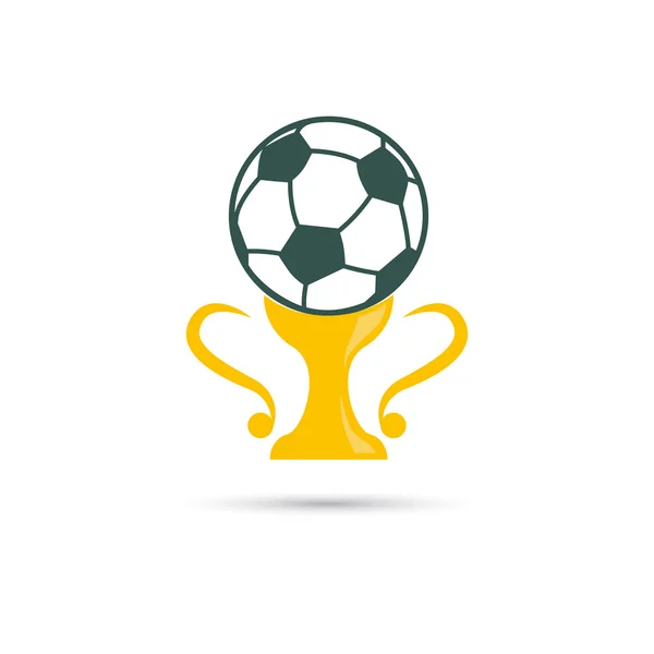 Цветная иллюстрация футбольного кубка — стоковый вектор